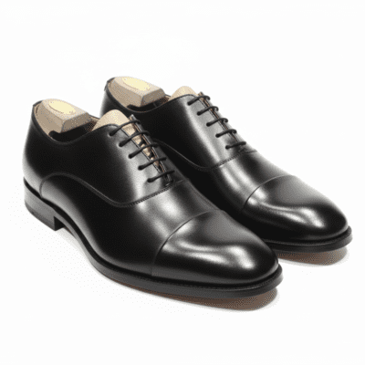 Azure Blue Captoe Shoes