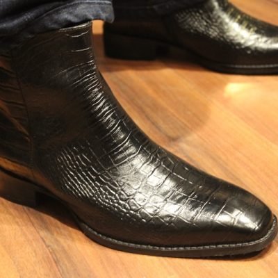 Nova Croc Zipper Boots