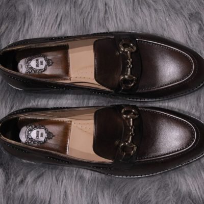August Brown Horsebit loafer