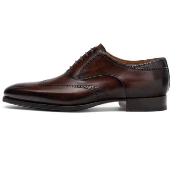 BROWN LEATHER SELSDON BROGUE OXFORDS