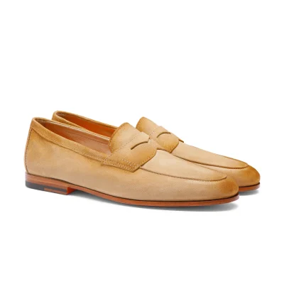 Men's beige suede Carlo loafer