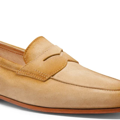 Men's beige suede Carlo loafer