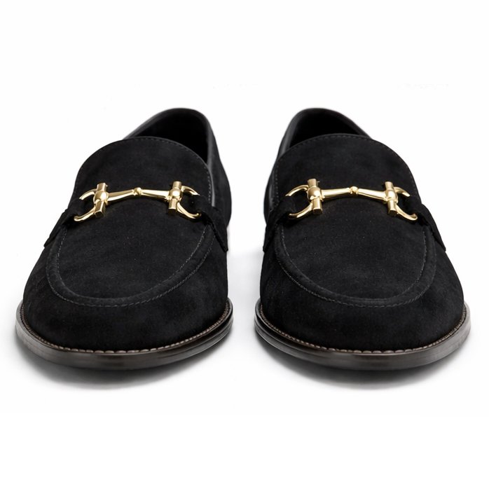 Suede Ferragamo loafers