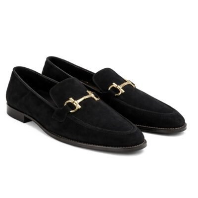 Suede Ferragamo loafers