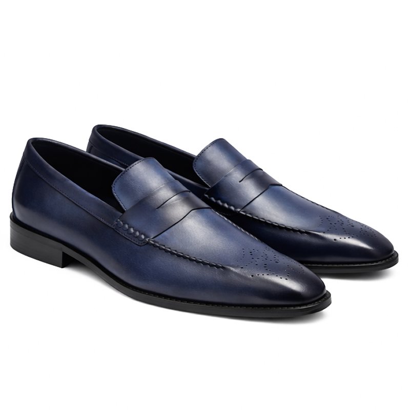 Sleek Blue Dress Shoe