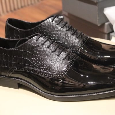 Tux Black Croc Patent