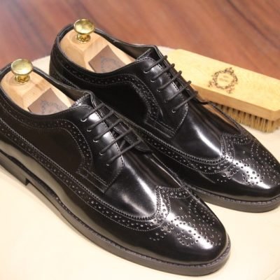 Classic Noir Wingtip Brogues