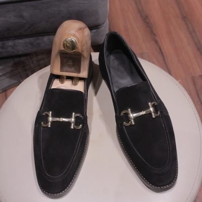 Suede Ferragamo Loafers