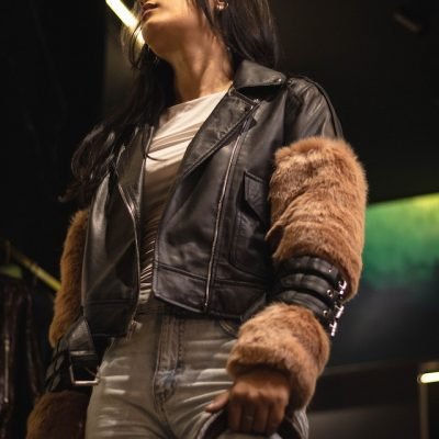 Faux Leather Biker Jacket