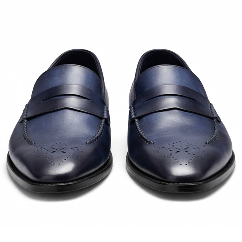 Sleek Blue Dress Shoe