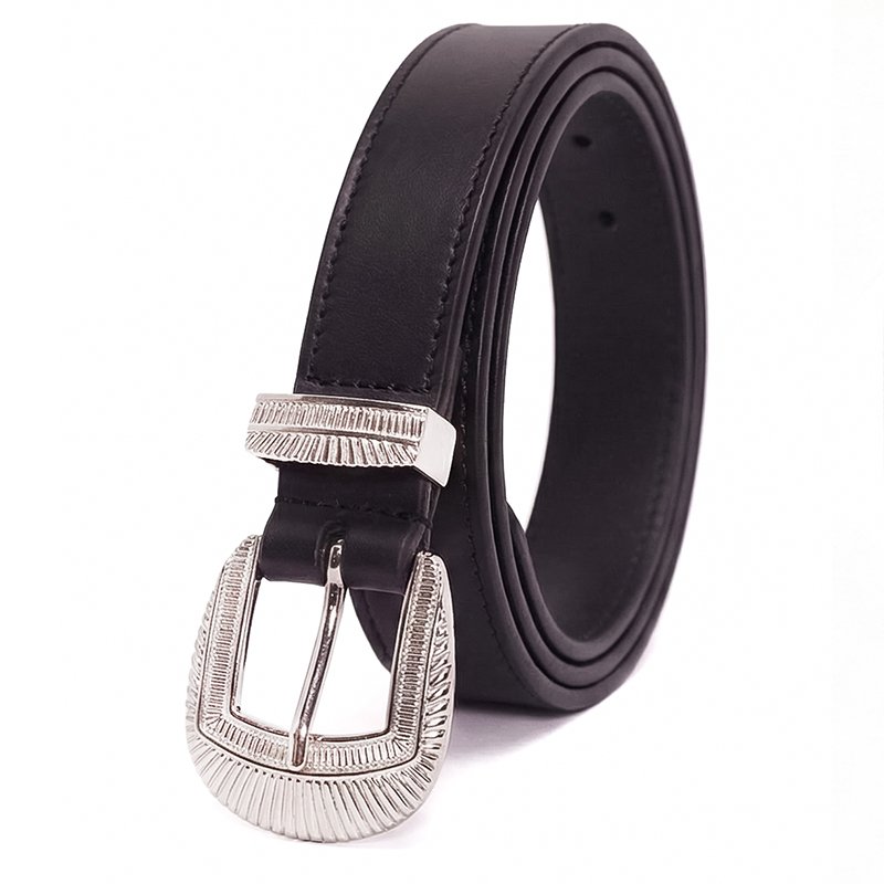 Mitch Silver Spur Leather Belt