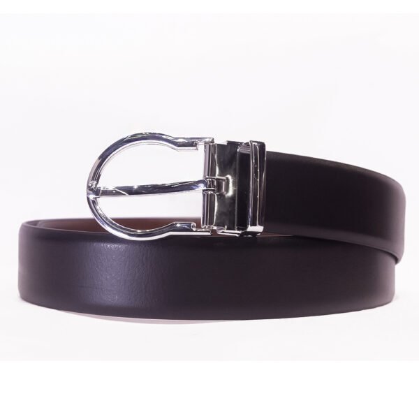 Regal Noir Reversible Leather Belt
