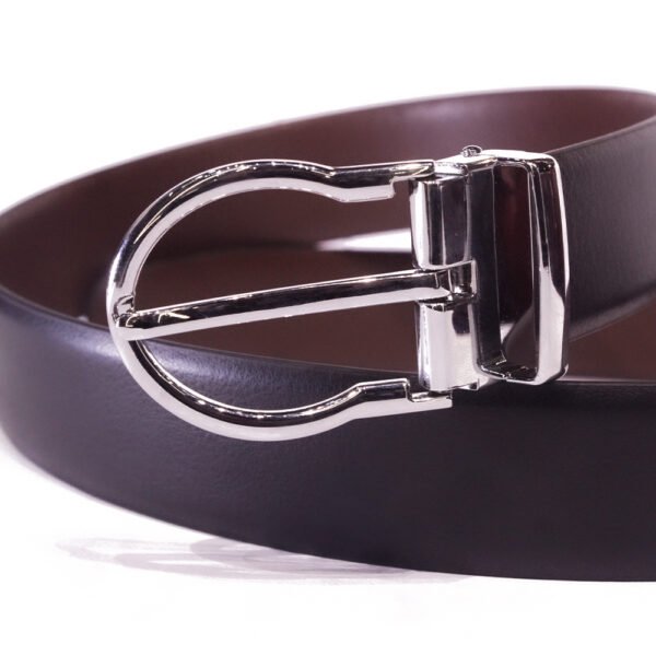 Regal Noir Reversible Leather Belt