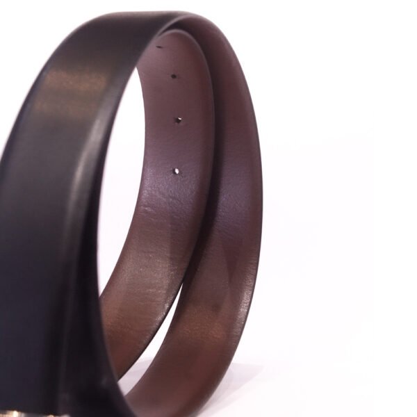Regal Noir Reversible Leather Belt