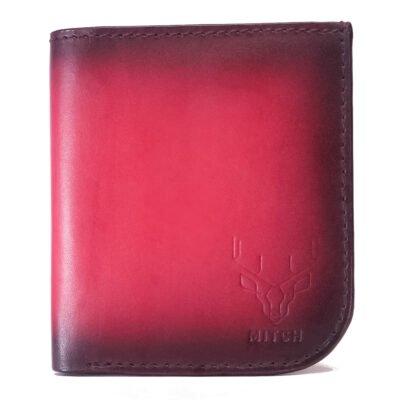 Crimson Ember Leather Wallet by Mitch