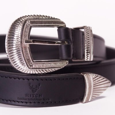 Mitch “Silver Spur” Leather Belt