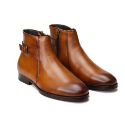 Alderwood Tan Handcrafted Luxury Leather Boot
