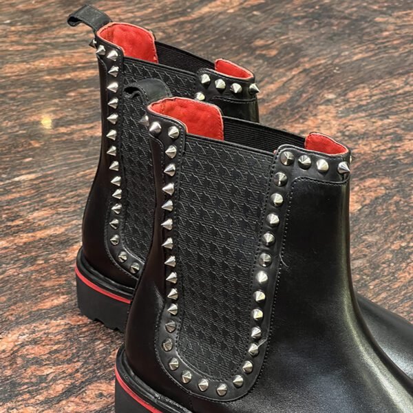 Birch – Handcrafted Luxury Leather Boots with Studs