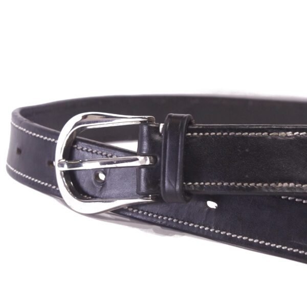 Gucho – Pure Leather Belt with Contrast Stitch Detailing
