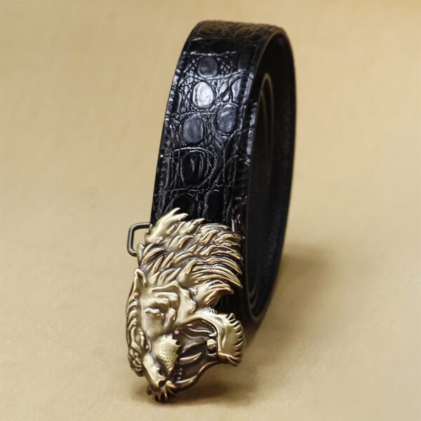 Leone Luxe – Premium Leather Belt with Lion Head Buckle - Image 4