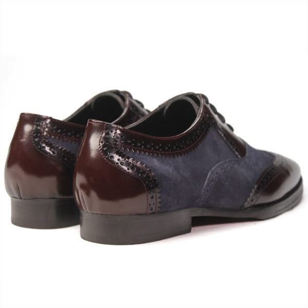 Navy Claret Two-Tone Oxford