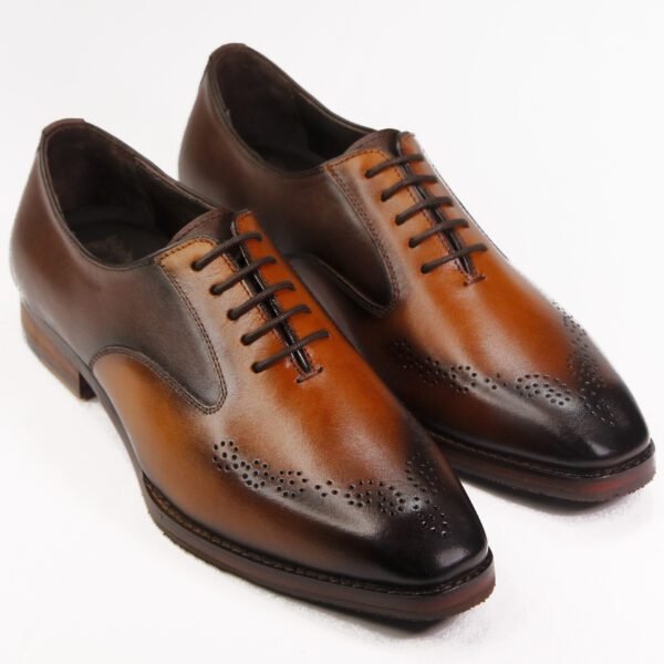 Artisan Premium Pure Leather Handcrafted Lace-Up premium handcrafted leather lace-up men's dress shoes on white background