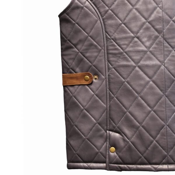 Mitch Luxury Sheep Nappa Suede Detailing Leather Jacket
