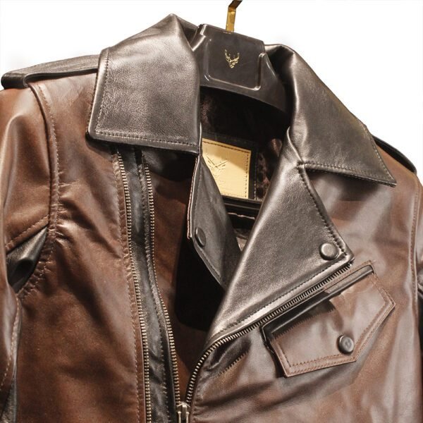 Bronzo Pure Leather Biker Jacket