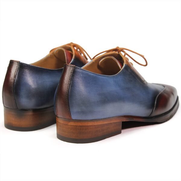 Azure Ember Gradient Leather Oxfords