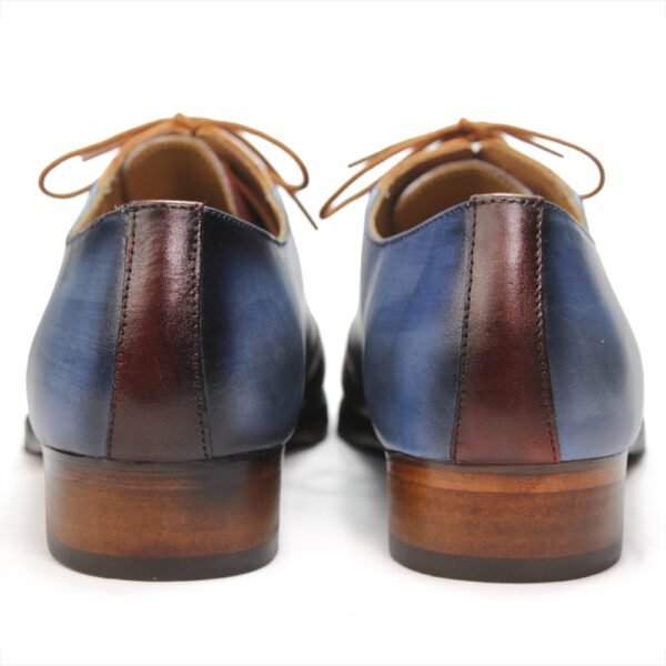 Azure Ember Gradient Leather Oxfords