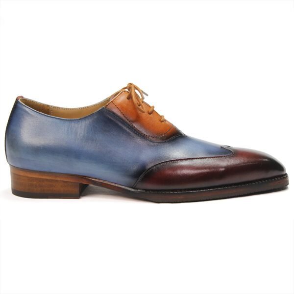 Azure Ember Gradient Leather Oxfords