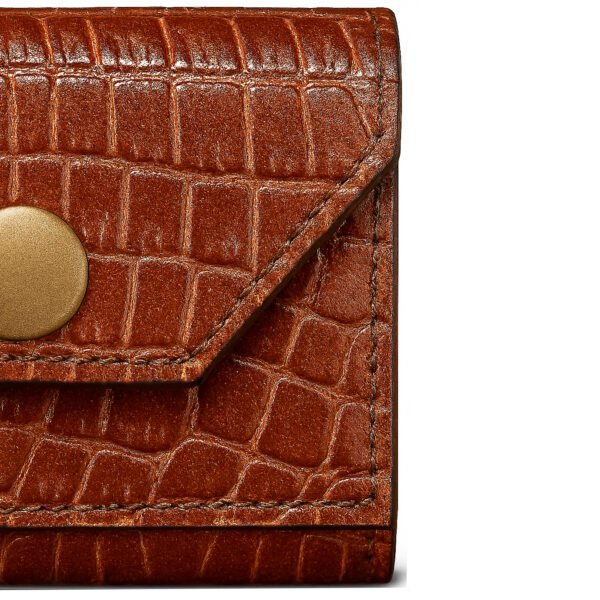 Mitch Hettich Croc Wallet – Tan Leather