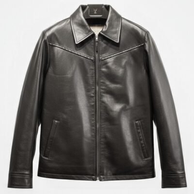 Onyx Studded Jacket-Mitch Luxury
