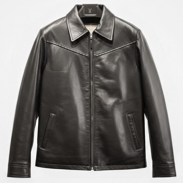Onyx Studded Jacket-Mitch Luxury