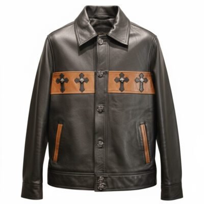 Regalia Crest Pure Leather Jacket by Mitch Luxury
