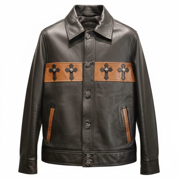 Regalia Crest Pure Leather Jacket by Mitch Luxury