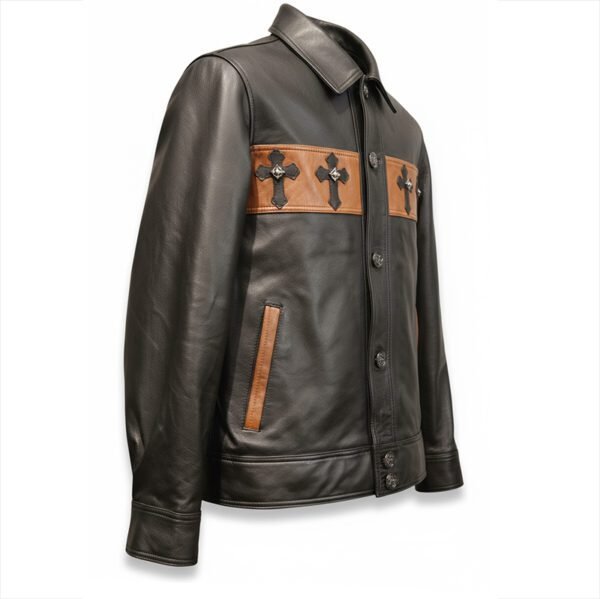 Regalia Crest Pure Leather Jacket by Mitch Luxury