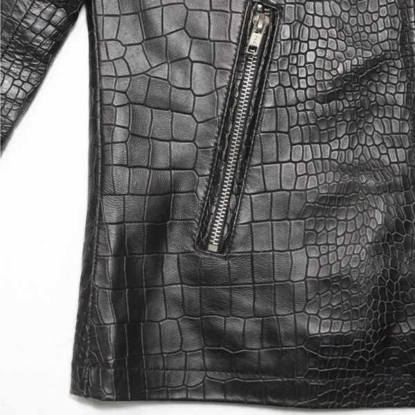 Imperial Croc Luxe Biker Jacket - Mitch Luxury