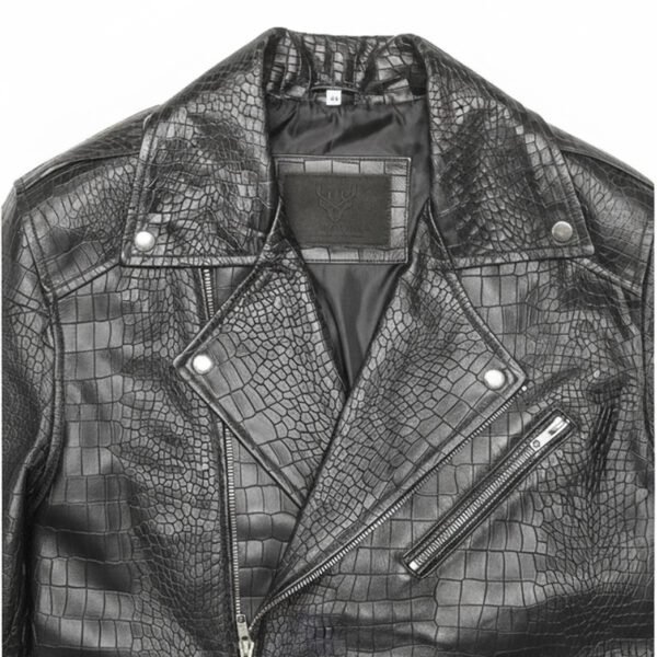 Imperial Croc Luxe Biker Jacket - Mitch Luxury