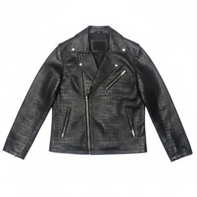 Imperial Croc Luxe Biker Jacket - Mitch Luxury