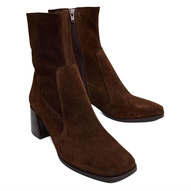 Sable Crest White Python Patent Leather Boots