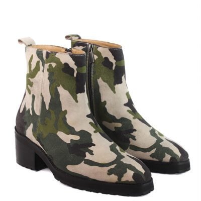 Sentinel Camo Leather Chelsea Boot