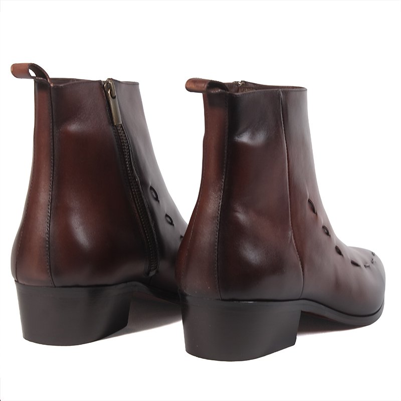Aurelio Stitch-Line Calf Leather Boot