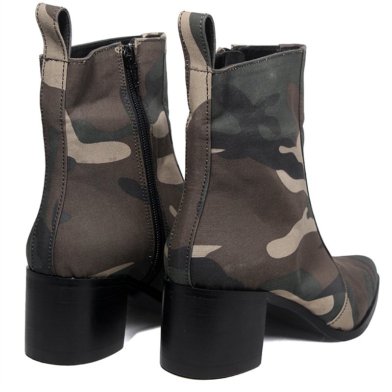 Astra Camo Heeled Boots