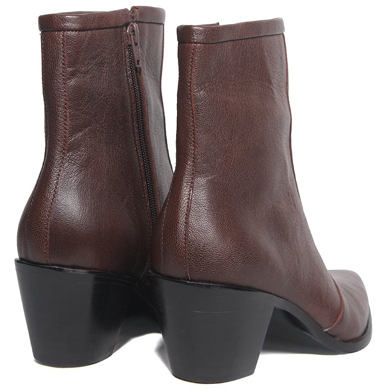 Aurelia Brown Calf Leather Boots