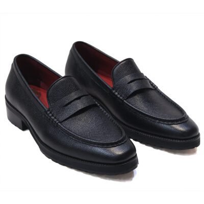Shoe Bespoke Classic Grain Leather Loafer