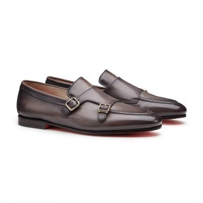 Valric Double Monk Leather Shoe